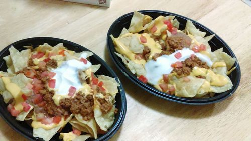 Close-up of served food