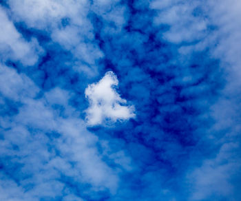 Low angle view of clouds in sky