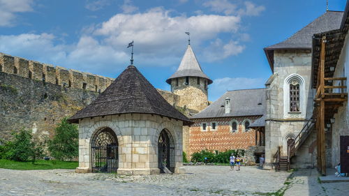 Khotyn, ukraine 11.07.2021. khotyn fortress in chernivtsi region of ukraine on a sunny summer day