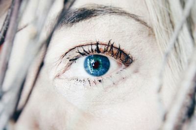 Close-up portrait of woman