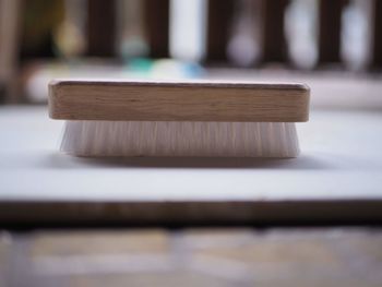 Close-up of books on table
