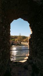 View of bridge over sea