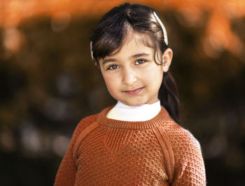 Portrait of cute smiling boy