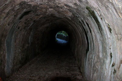 Footpath in tunnel