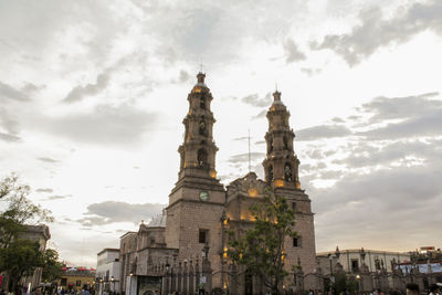 Exterior of historic building against sky