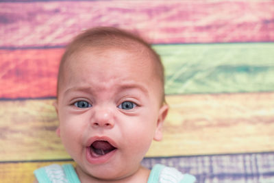 Portrait of cute baby boy