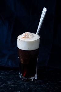 Close-up of coffee on table