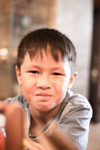 Close-up portrait of boy