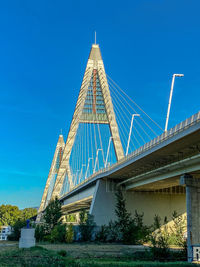 Megyeri bridge low angle view