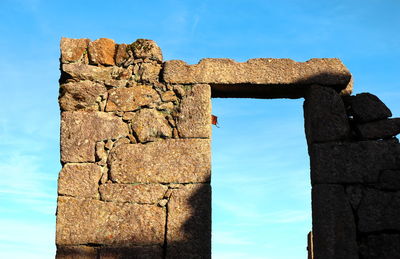 Partial ruins of ancient granite house