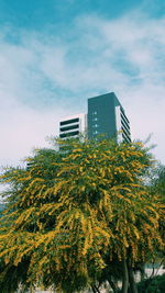 Low angle view of built structure against the sky