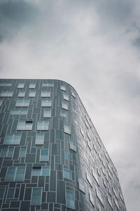 Low angle view of modern building against sky