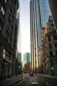 Low angle view of buildings against sky