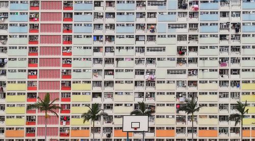 Full frame shot of residential building