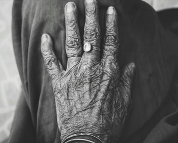 Close-up of human hand