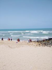 Group of people on beach