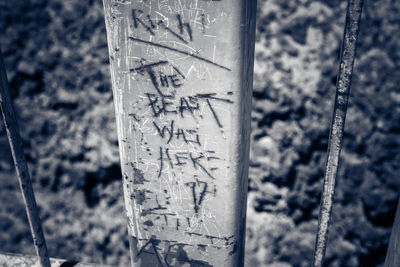 Close-up of rusty metal