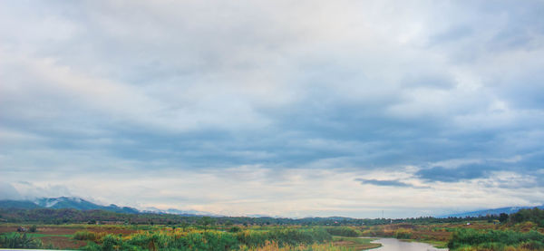 Scenic view of landscape against sky