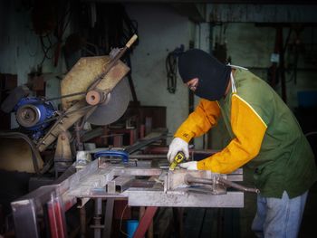 Man working in factory