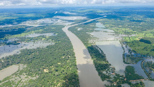 Aerial view of landscape