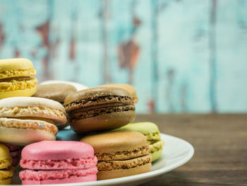 Close-up of cake on table