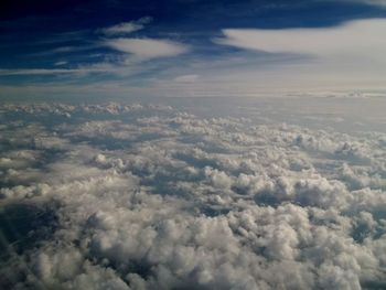 Aerial view of cloudy sky