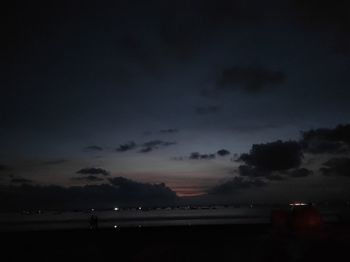 Scenic view of sky at night