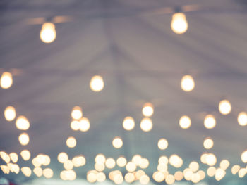 Defocused lights at night