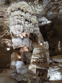 Rock formation in cave