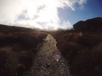 Footpath in mountains