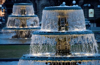 Close-up of fountain in park