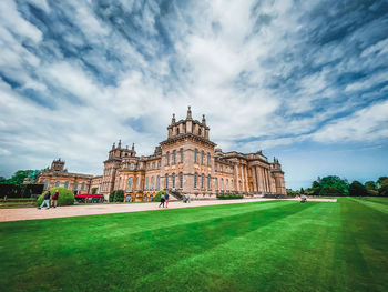 View of historical building against cloudy sky