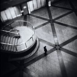Staircase in modern building