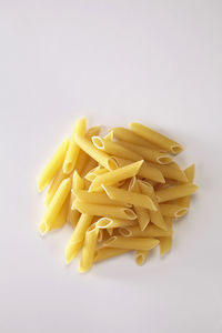 Close-up of pasta against white background