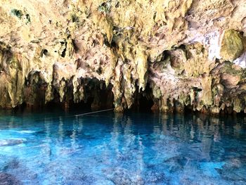 Rock formations in water