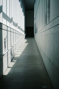 Empty corridor of building