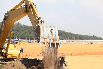 View of construction site against sky