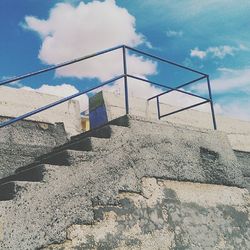 Low angle view of built structure against sky