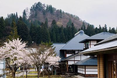 Built structure with trees in background