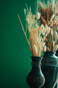 Close-up of vase on table