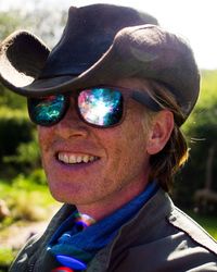 Portrait of smiling man wearing sunglasses