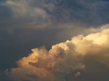 Low angle view of clouds in sky