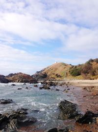 Scenic view of sea against sky