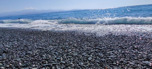 Scenic view of sea shore