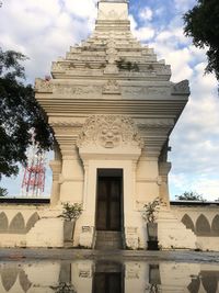 Low angle view of historical building against sky