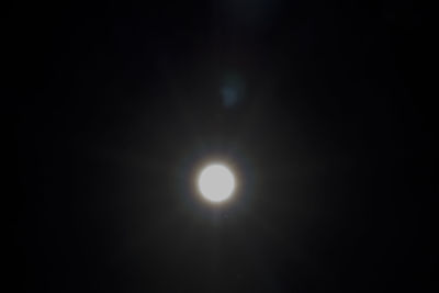 View of moon at night