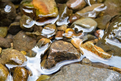 High angle view of water