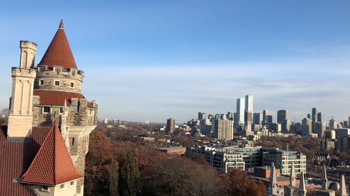 View of cityscape against sky