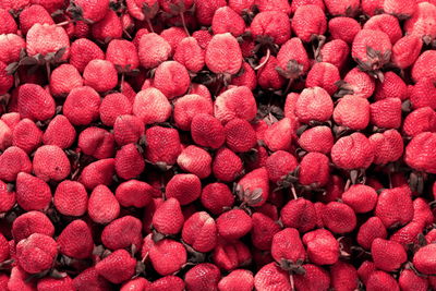 Full frame shot of pink fruits in market