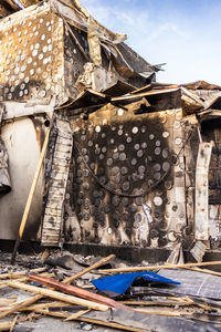 Low angle view of old building